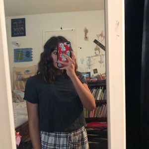 Target Black Cropped shirt